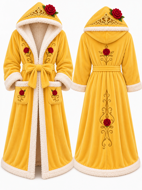 Yellow heated princess robe